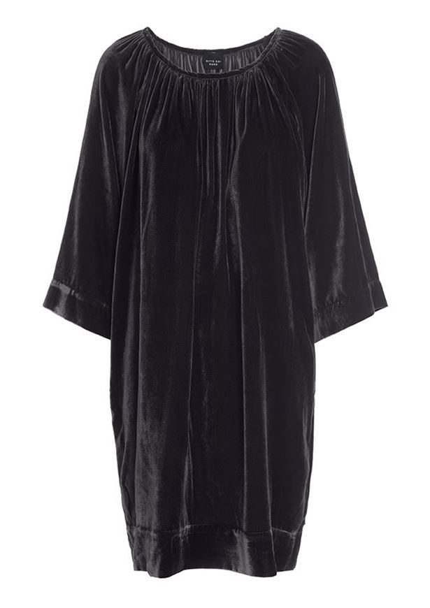 Silke velour kjole